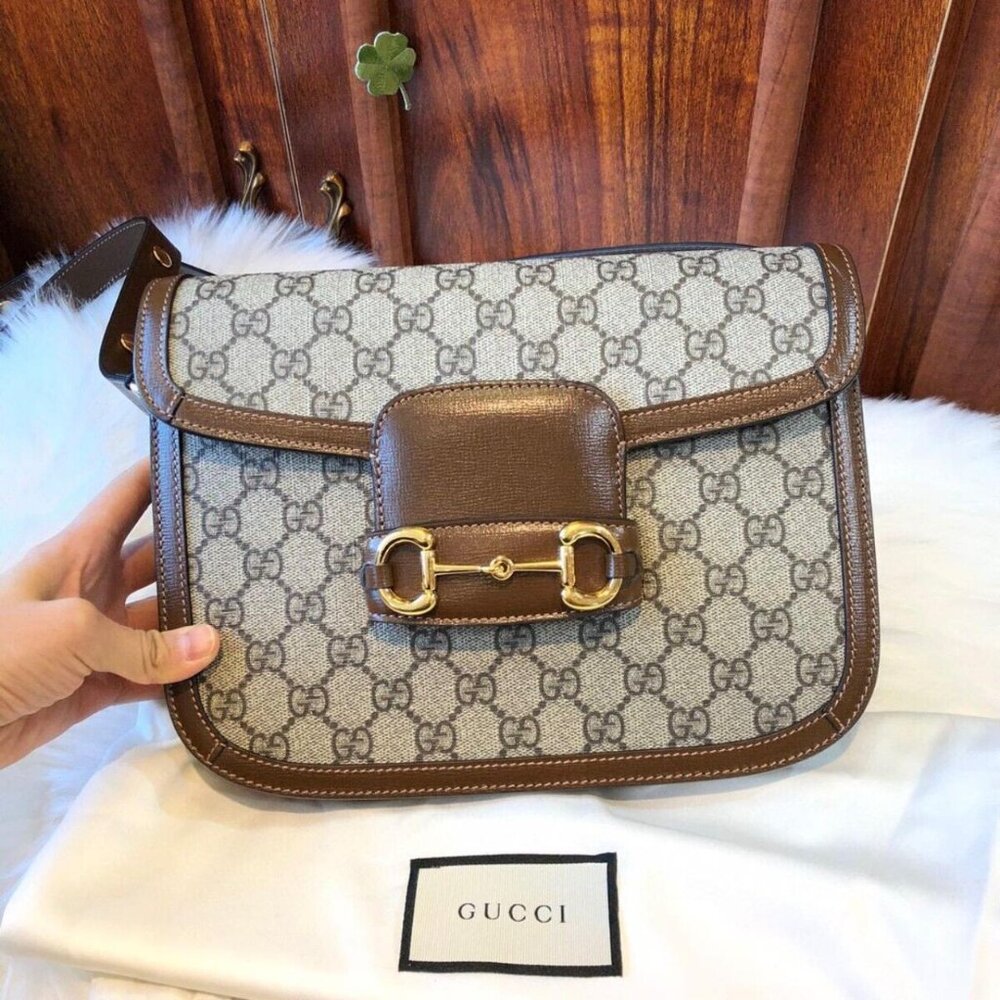 Gucci -Large Horsebit Crossbody 1955 - Monogram
